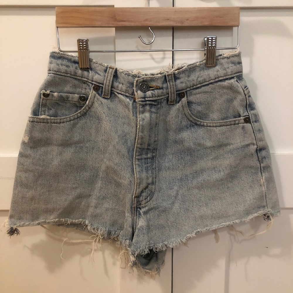 Levi’s cutoff denim shorts